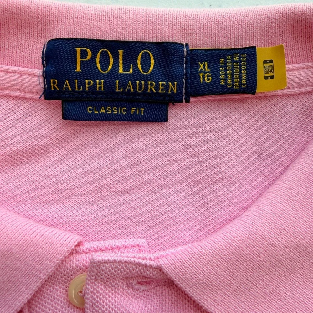 Polo Ralph Lauren‎ Polo Shirt XL Pink Excellent
